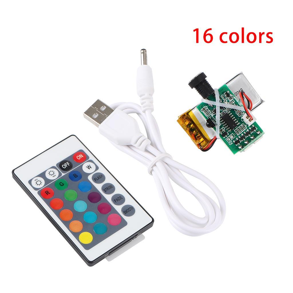 2 Pieces 16 Colors Usb Touch Printing Moon Light Lamp