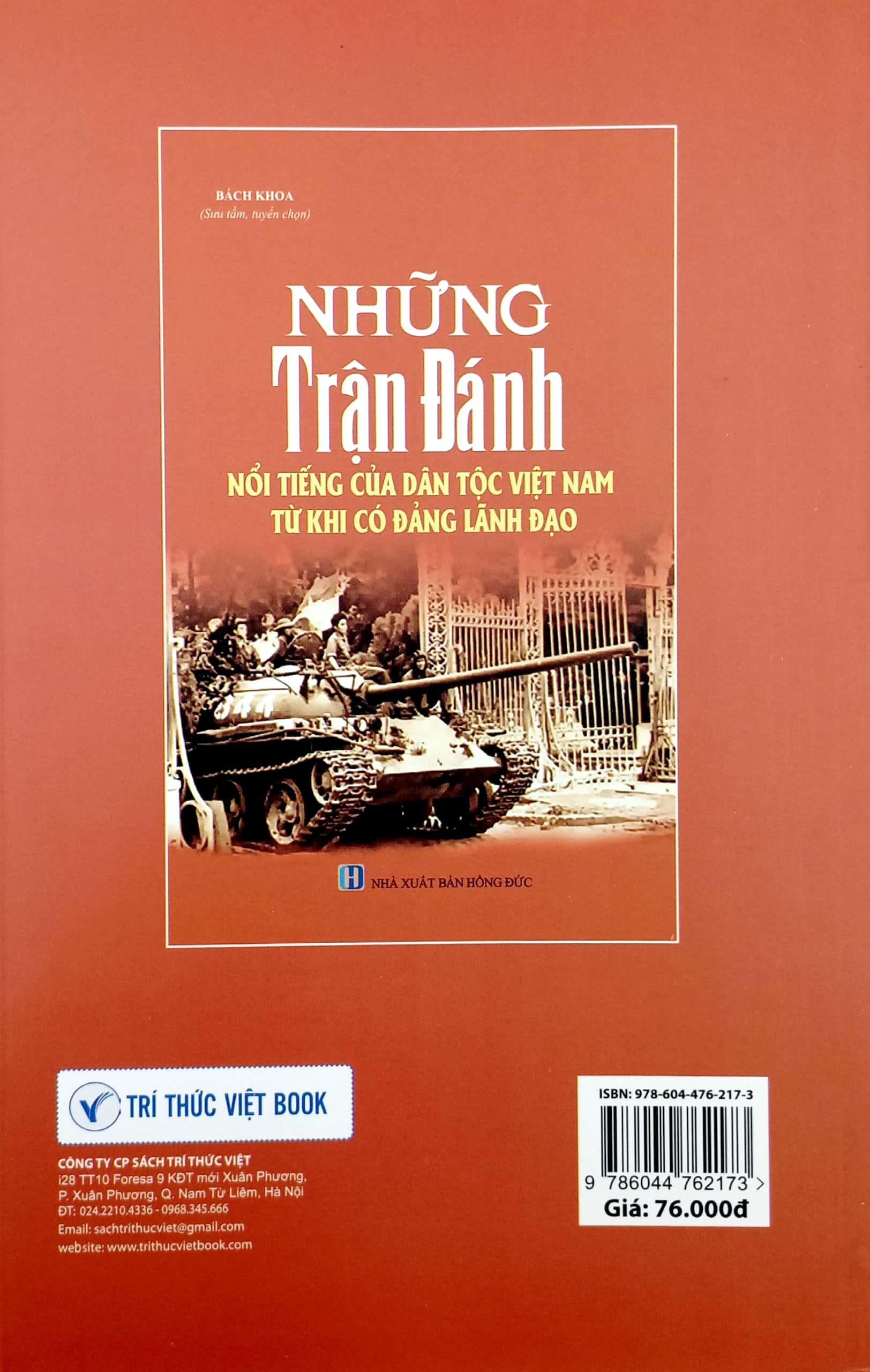 Những Trận Đánh Nổi Tiếng Của Dân Tộc Việt Nam Từ Khi Có Đảng Lãnh Đạo (Tái Bản 2023)