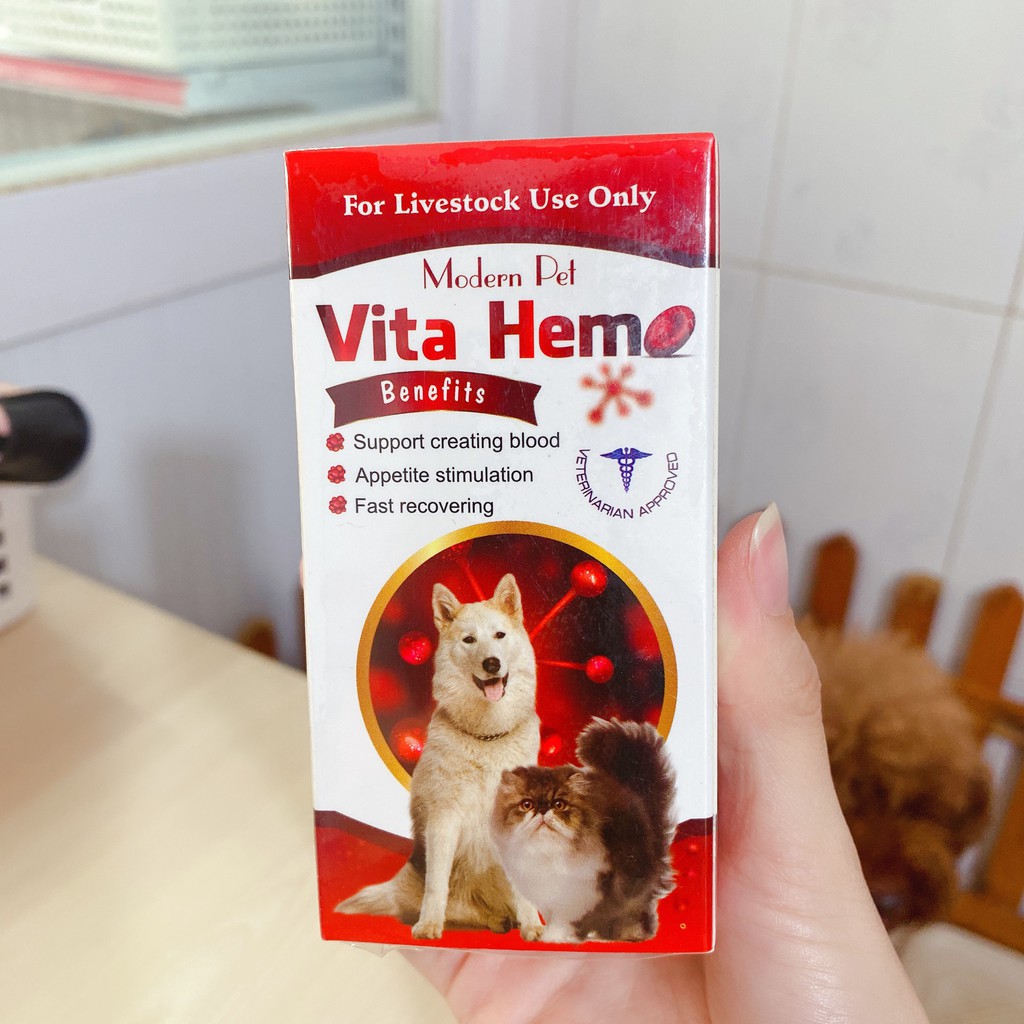 Dung Dịch Bổ Máu Kích Thích Thèm Ăn Cho Chó Mèo Vita Hemo 100ml - YonaPetshop