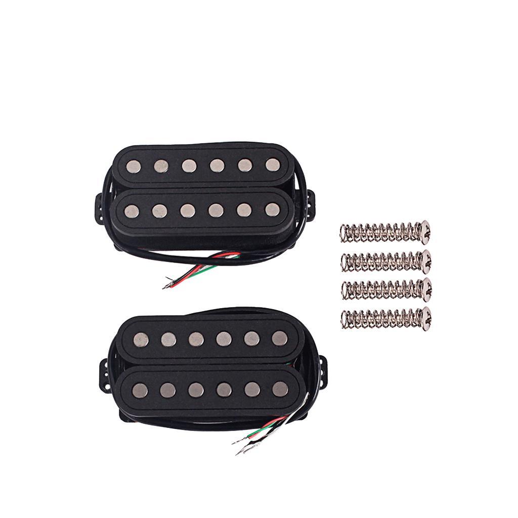 2Pcs Alnico 5 Guitar Double Humbucker Neck Bridge Pickups Guitar Parts Set