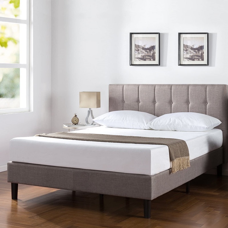 Giường Bọc Nệm Zinus Tự Lắp Ráp Sang Trọng Phong Cách Mỹ - Vertically Cushioned Platform Bed