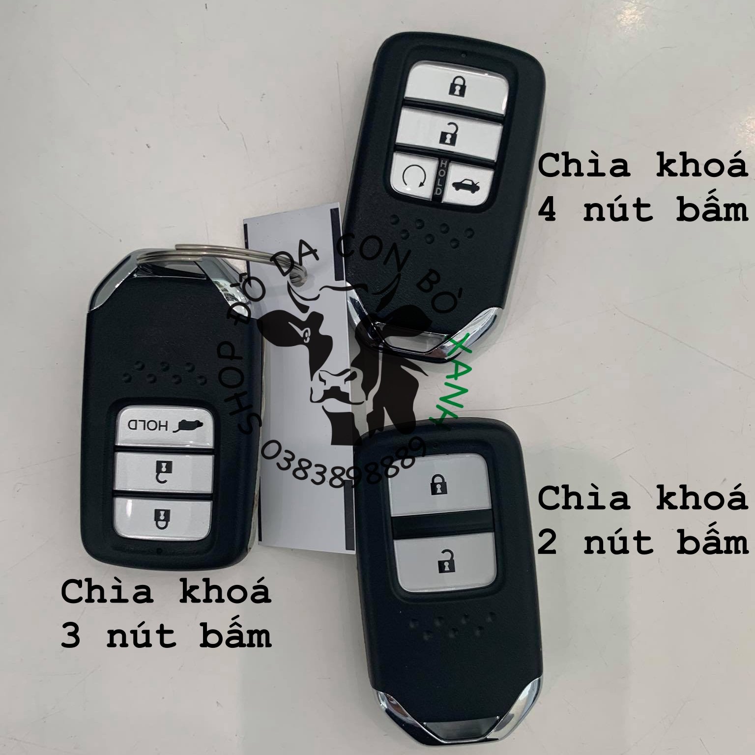 Bao da dành cho chìa khoá Honda City, CRV, CIVIC, ACCORD, CR-V mẫu Cavat handmade da thật 004