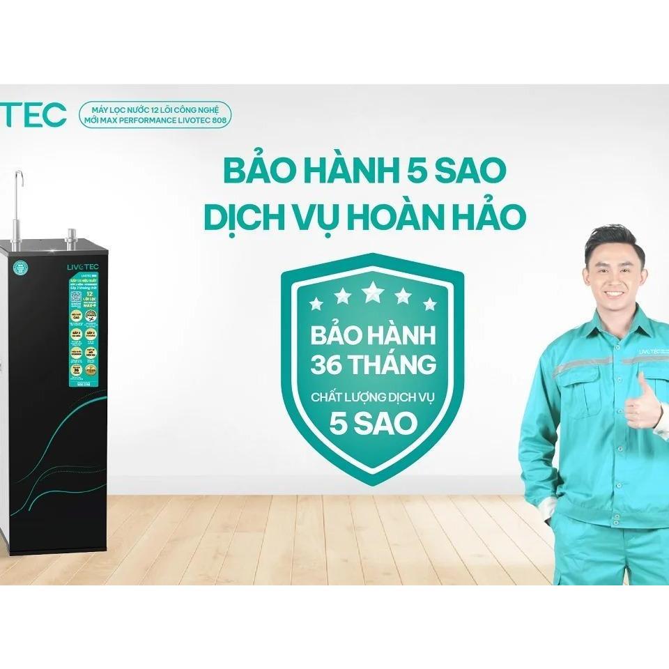 [TẶNG BỘ LÕI] Máy lọc nước RO Livotec 808, 12 lõi lọc gấp đôi vi khoáng - Hàng Chính Hãng
