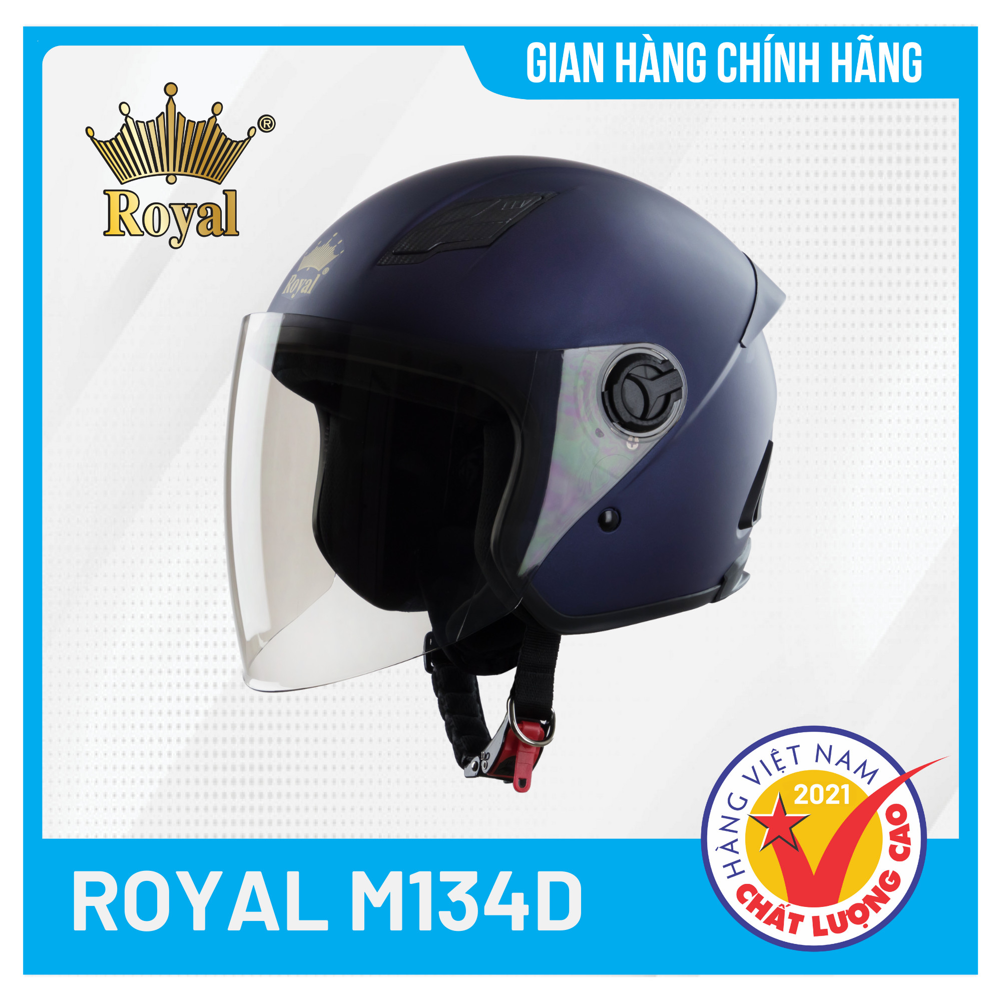 Mũ bảo hiểm 3/4 Royal M134D An Toàn, Tiện Nghi, Cá Tính