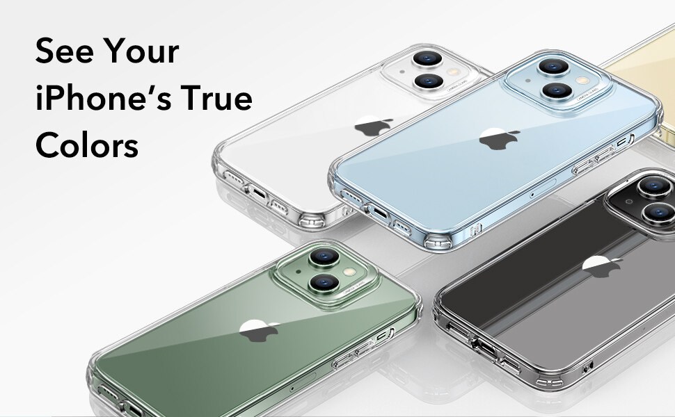 Ốp Lưng dành cho iPhone 14 Pro / 14 Pro Max/ 14/ 14 Plus/ ESR Project Zero Clear Case Trong Suốt Chống Ố Vàng - Kèm Combo Kính Cường Lực Màn Hình và Camera- Hàng Chính Hãng