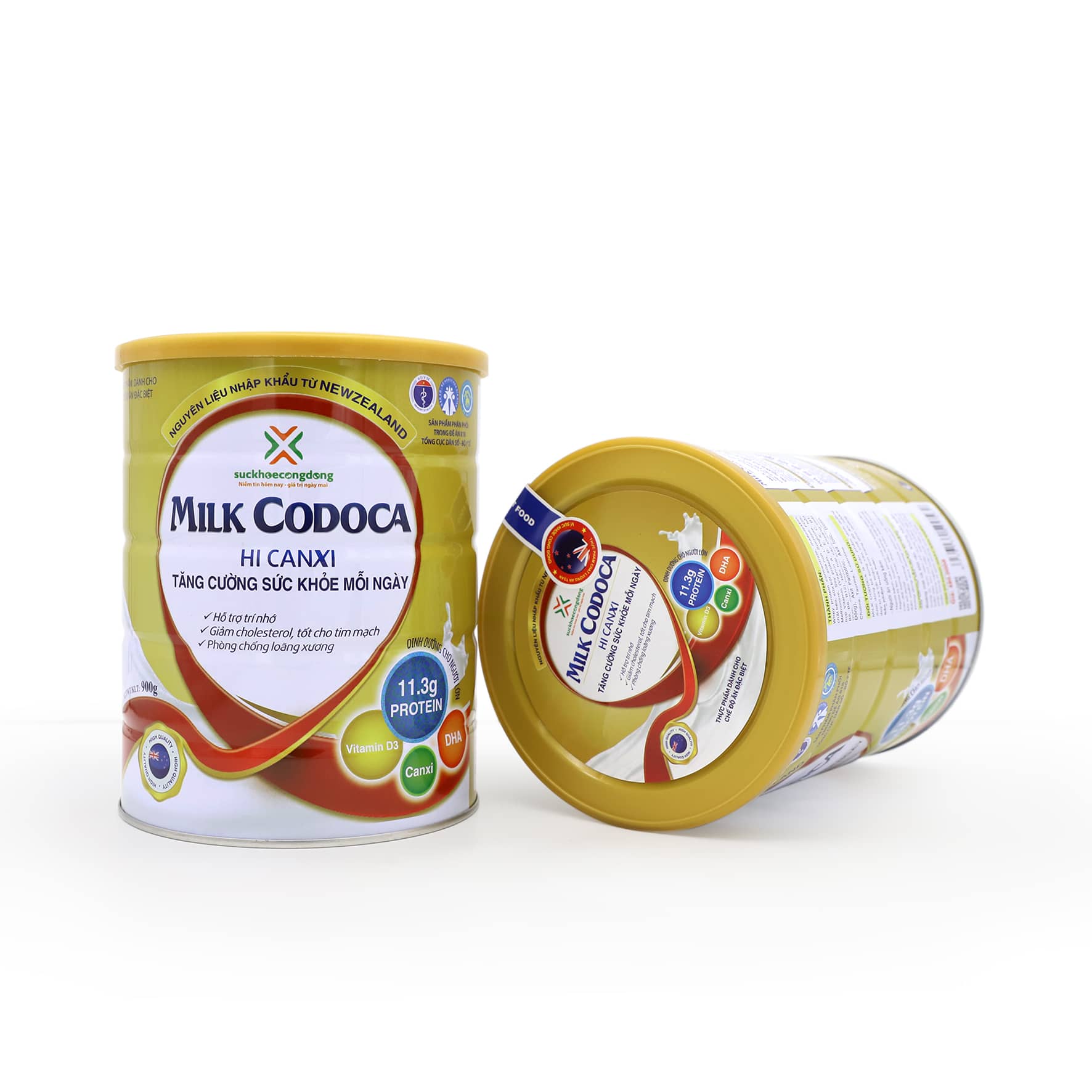 Codoca Hi Canxi 900g - Dinh dưỡng đặc biệt cho người tiểu đường - bổ sung Canxi hàm lượng cao, tăng cường sức khỏe