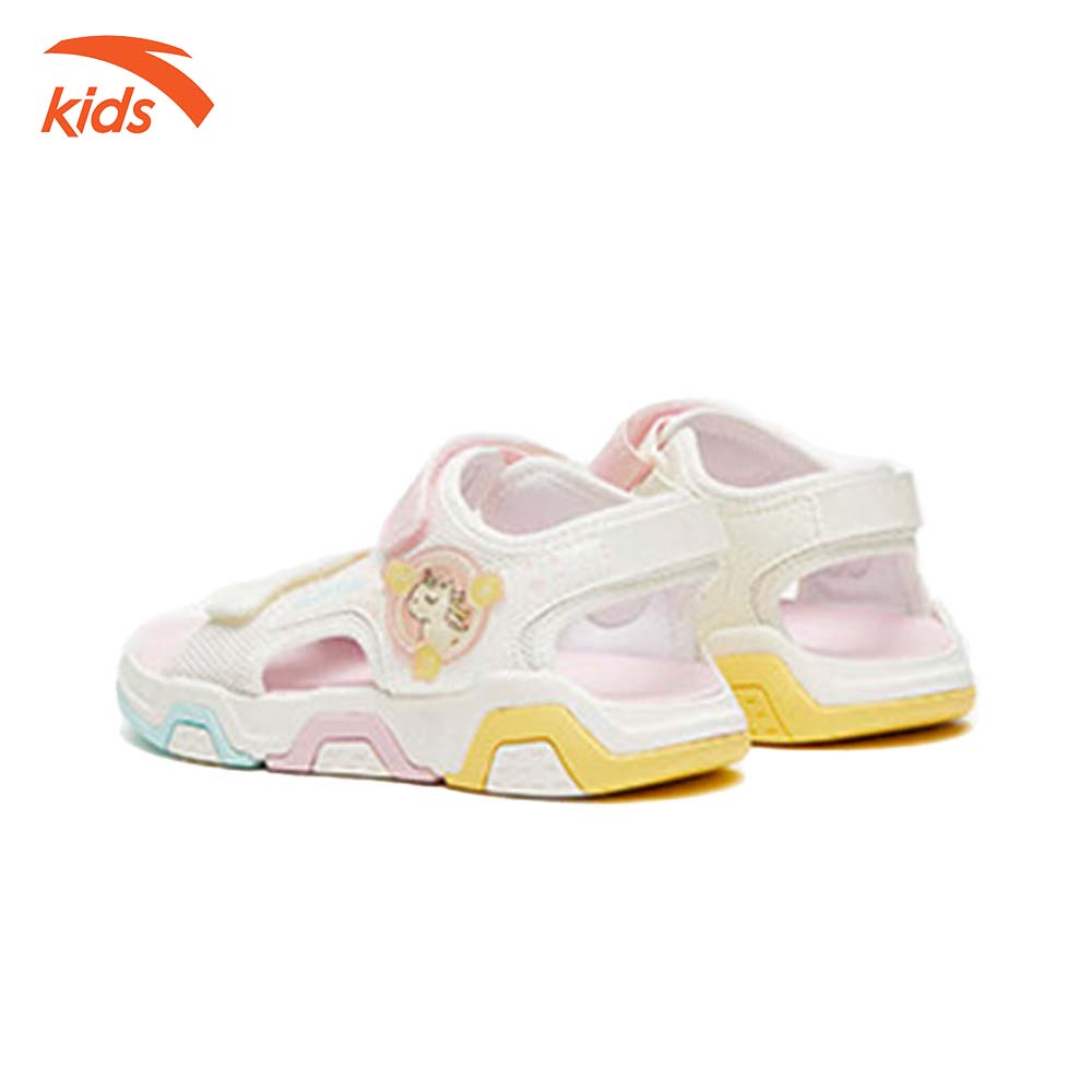 Sandals thời trang thể thao bé gái Anta Kids siêu nhẹ, quai dán tiện lợi, thoáng khí W322329971