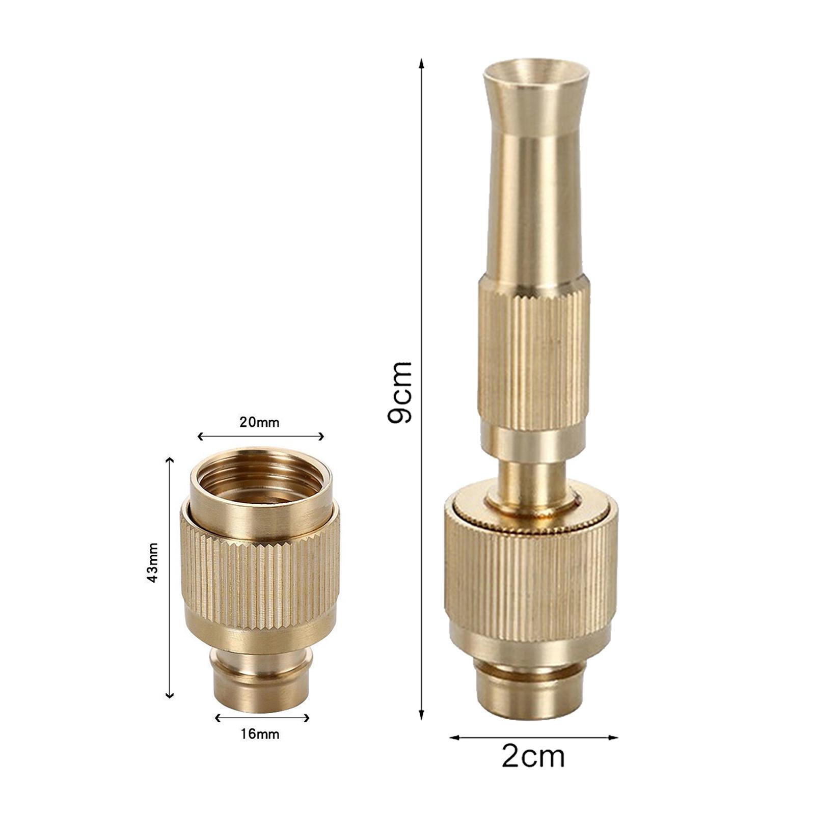 Brass Spray Nozzle, Pressure Washer Nozzle, Multifunctional Brass Water Hose Nozzle for Car Washing