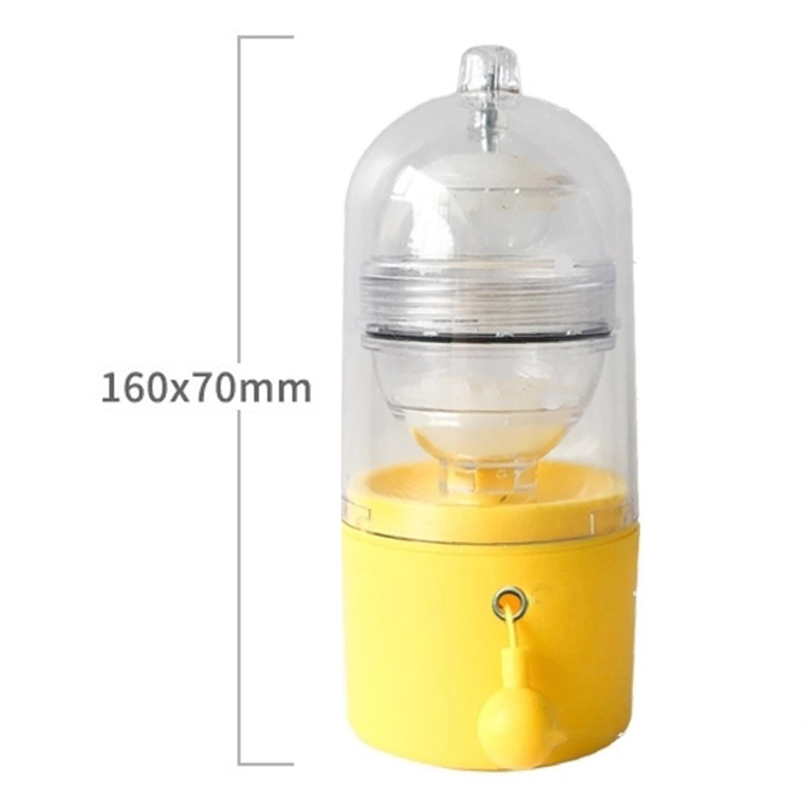 Golden Egg Maker, Egg Scrambler Shaker Eggs Yolk White Mixer Hand Powered Manual Self-Control Speed Whisk, Nutritious Food