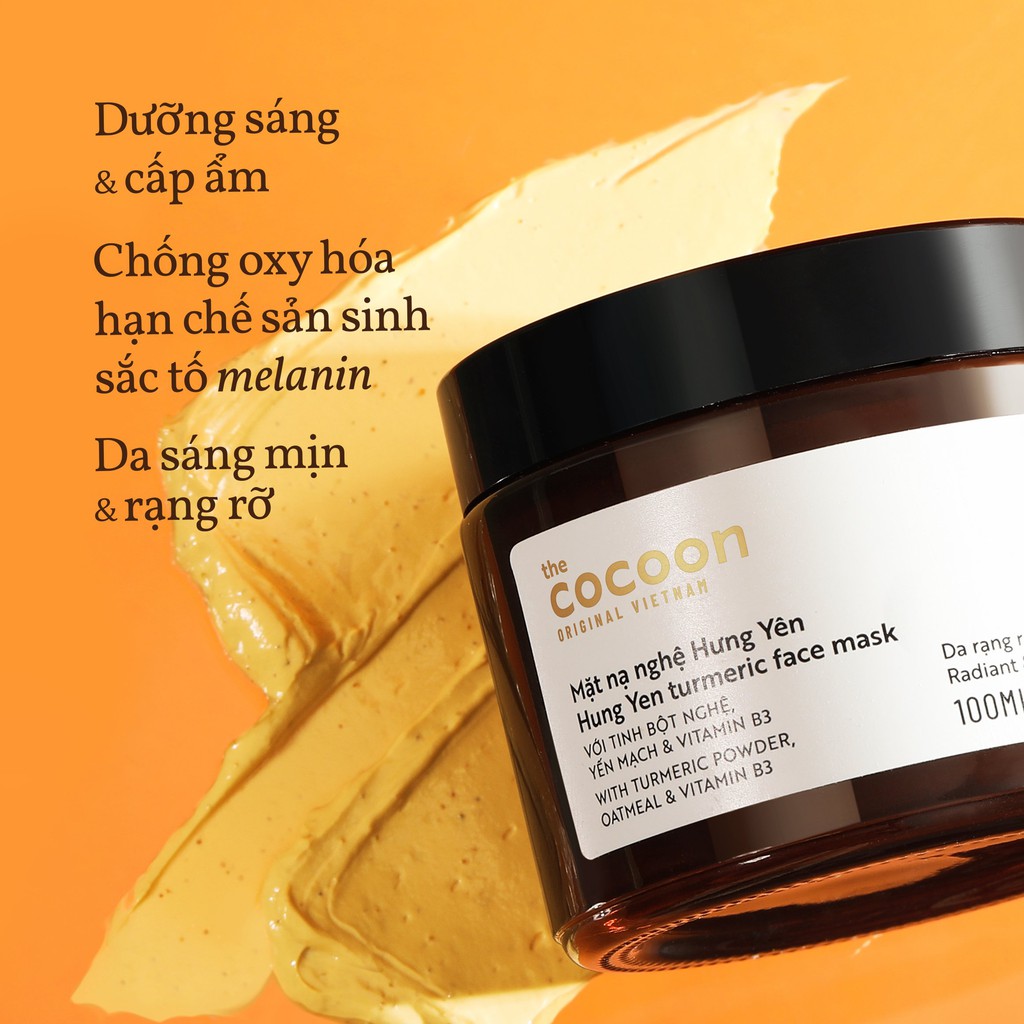 Mặt nạ nghệ Hưng Yên Cocoon giúp da rạng rỡ & mịn màng 100ml