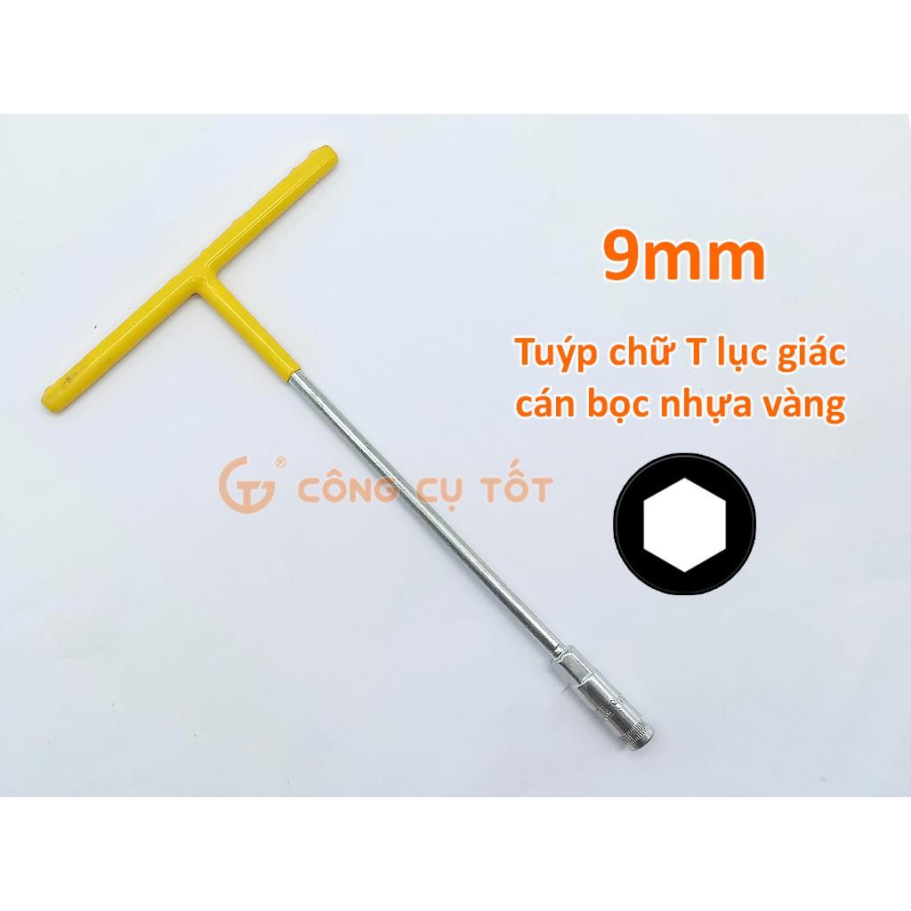 Tuýp chữ T cán bọc nhựa vàng 9mm