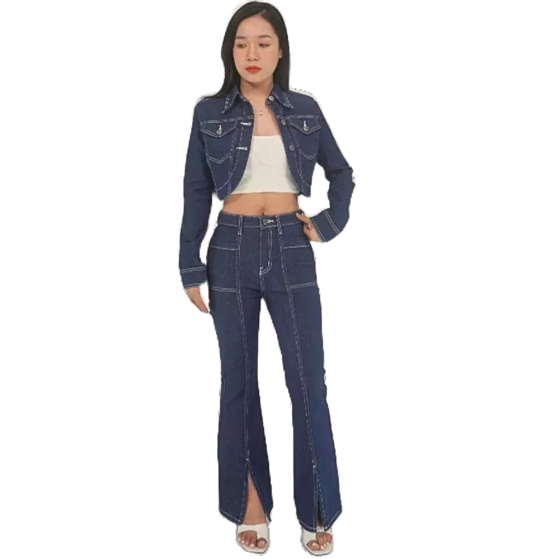 Quần jean kinny xẻ gấu nữ P20, quần bò skinny nữ ôm dáng, vải co giãn Cao Cấp, Trẻ Trung - thương hiệu Samma Jeans.