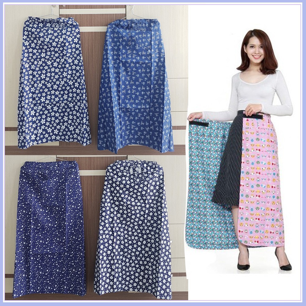 Váy chống nắng vải thô 2 lớp dày, không xù