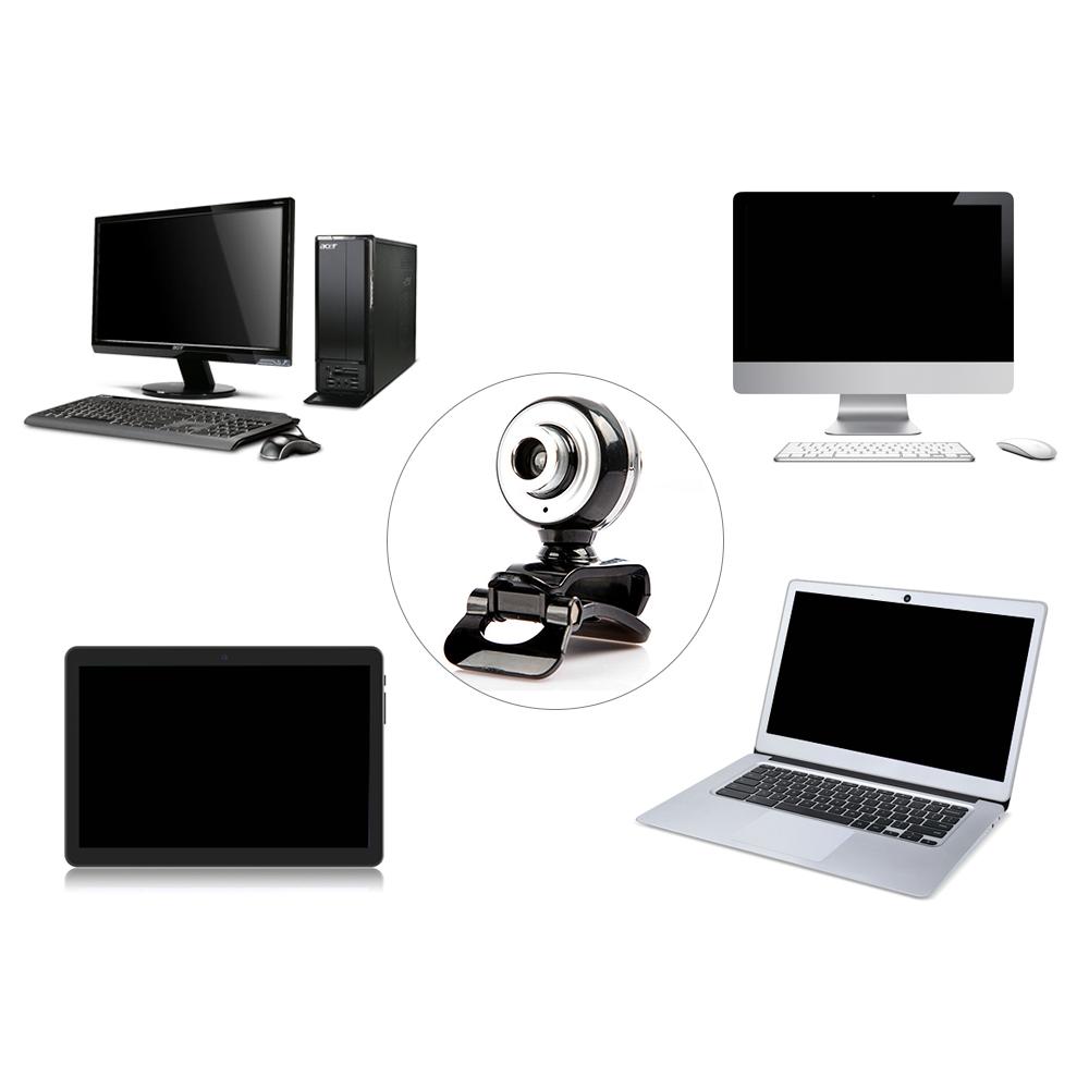 Máy ảnh Web độ nét cao 480P USB 2.0 với Micrô Clip-on Base 30FPS Không cần điều khiển cho máy tính xách tay