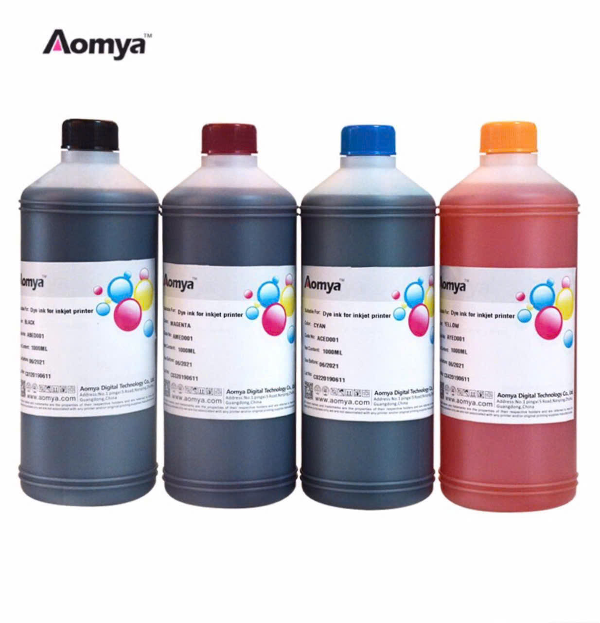 HCM- Free ship-Set 4 màu CMYK Mực nước Epson Dx5 I3200 loại 1 lít - Tiết kiệm chi phí, hàng nhập khẩu.