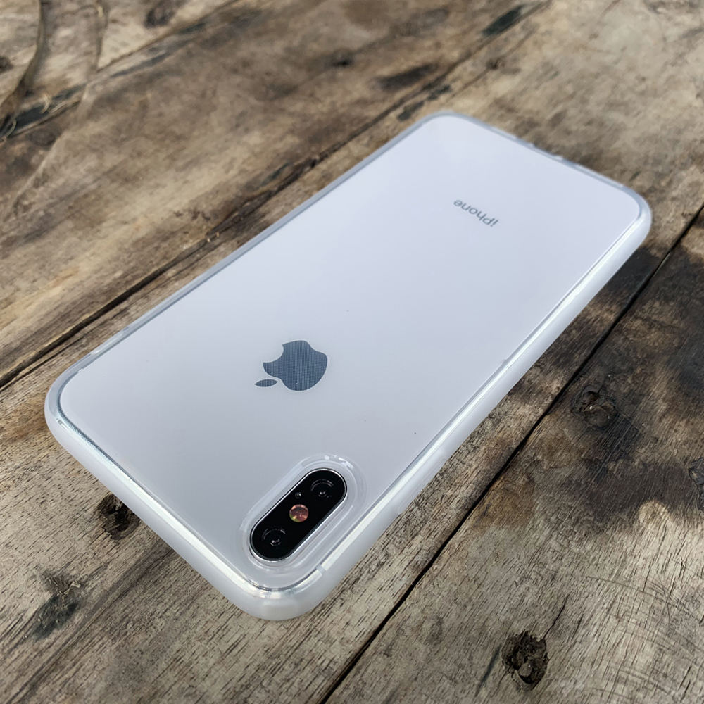 Ốp lưng dẻo cao cấp dành cho iPhone XS MAX - Màu trắng mờ