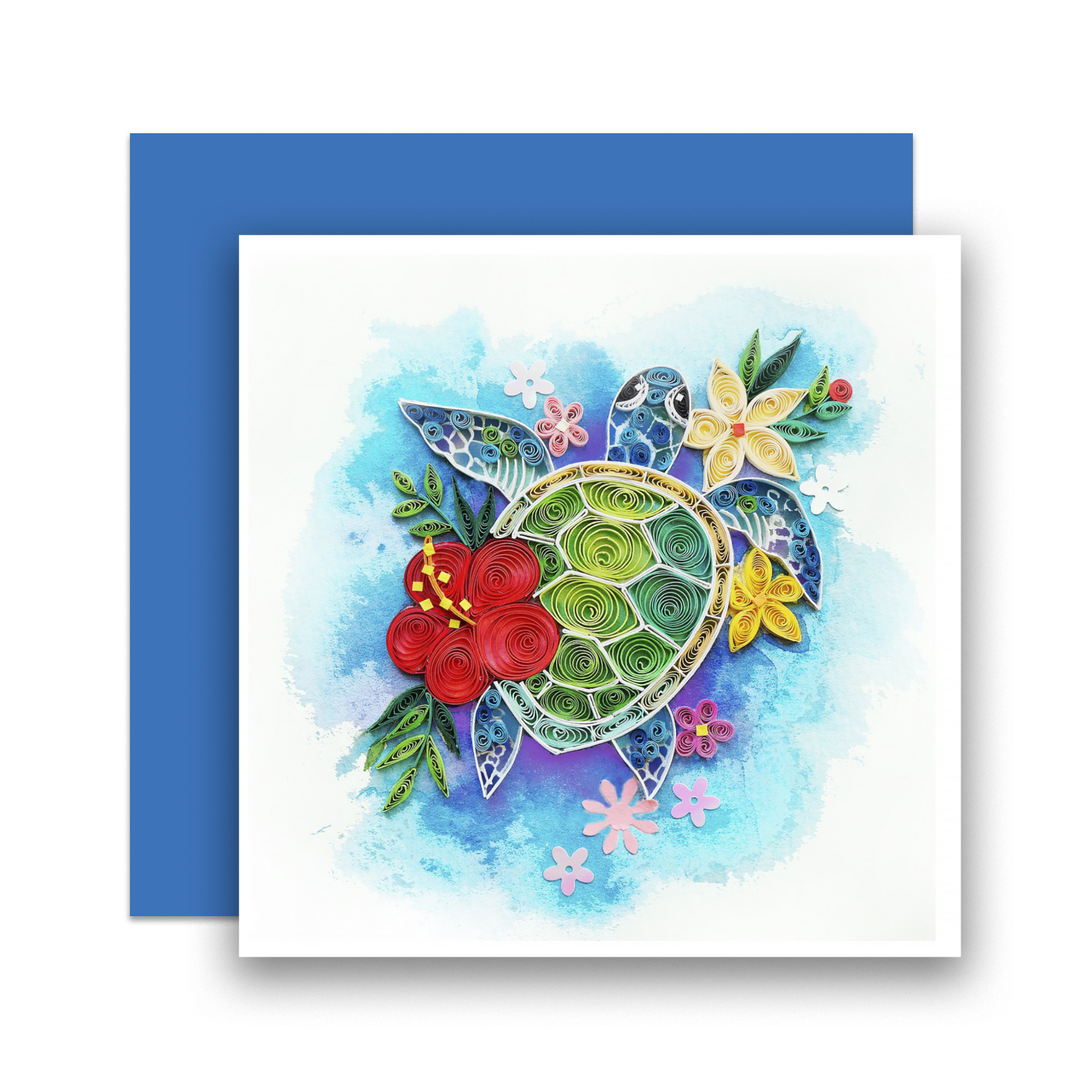 Thiệp Giấy Xoắn (Quilling Cards) - Thiệp Sinh Nhật, Tình Yêu, Chúc Mừng - SEA 15x15cm