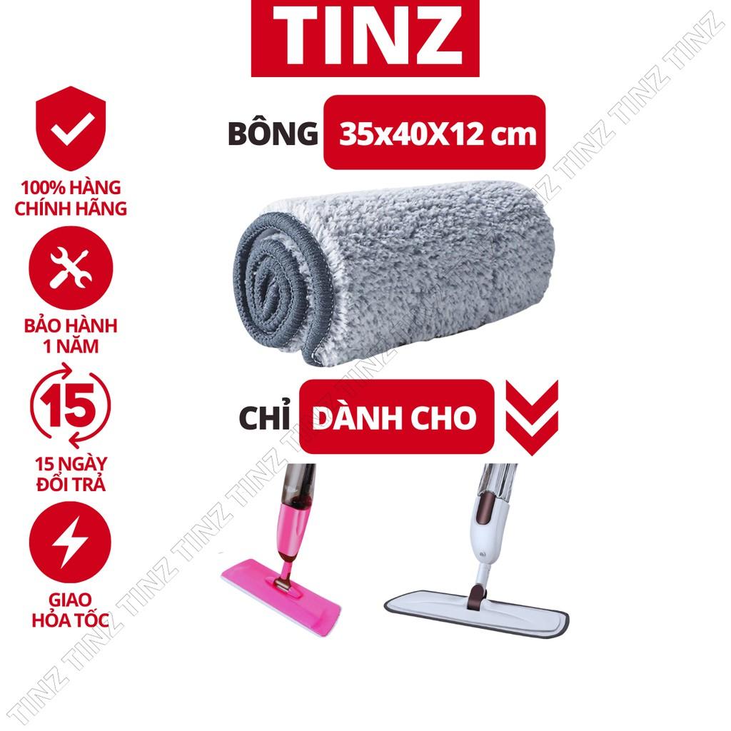 Bông lau nhà thay thế 35x40x12 cho cây lau nhà xịt nước phun sương TINZ