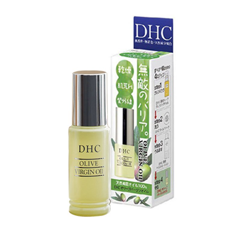 Tinh Dầu nguyên chất Olive Virgin Oil dưỡng ẩm trắng da DHC 7ml Nhật Bản