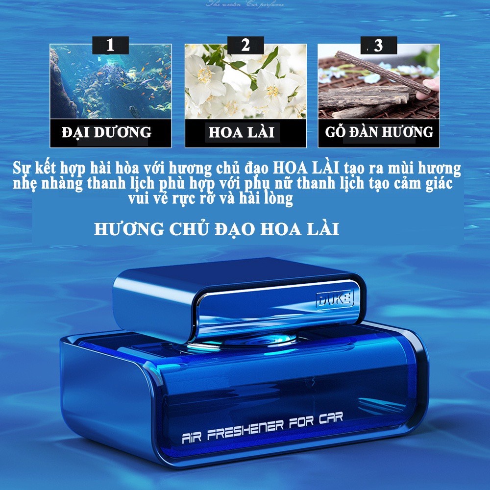 Nước hoa ô tô cao cấp DUKE - EGO 100% thiên nhiên, khử mùi, chống say xe, an toàn sức khoẻ