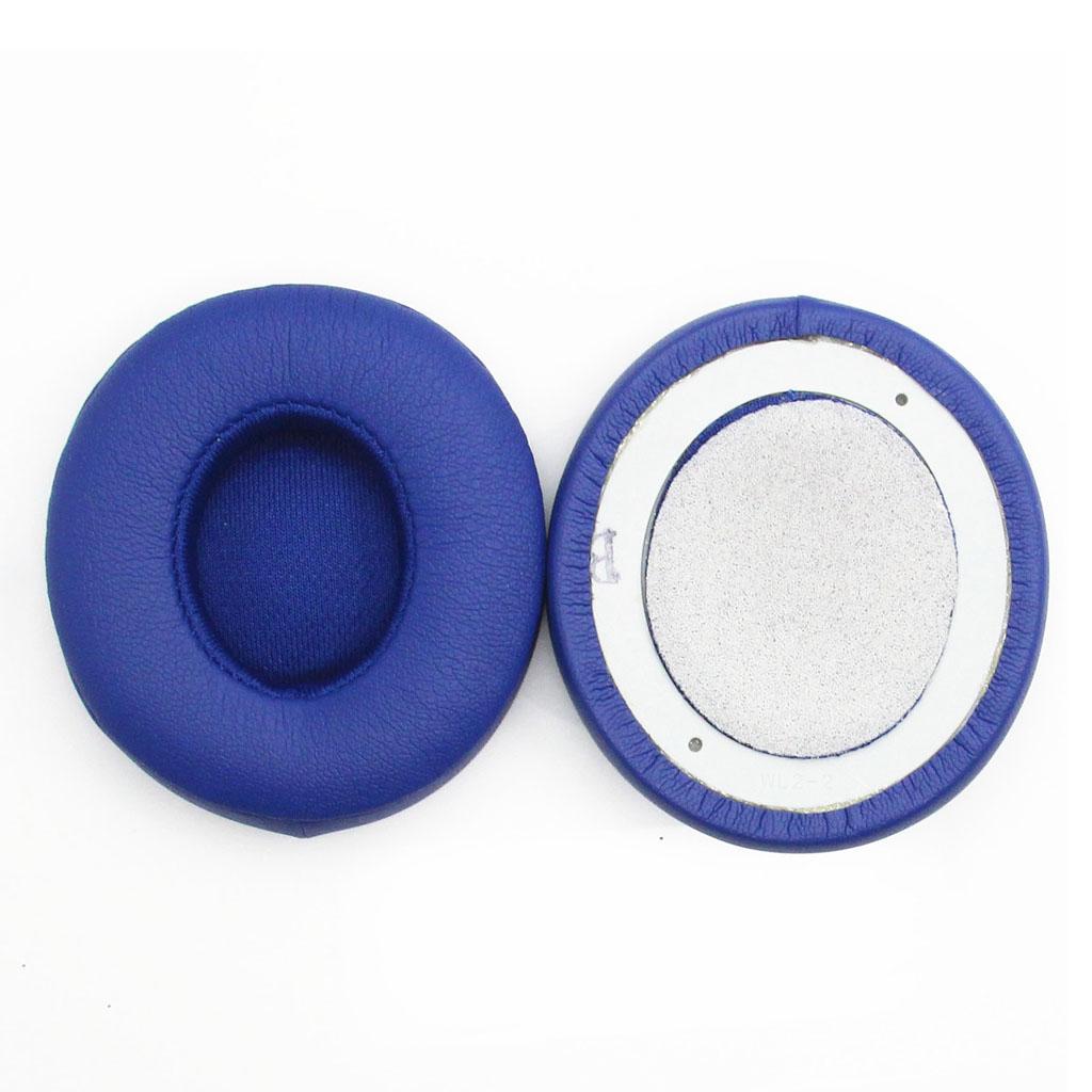 Replacements Ear Pad Earpads Cushions for Beats Solo 2 Solo 3 Headphones Black & Blue