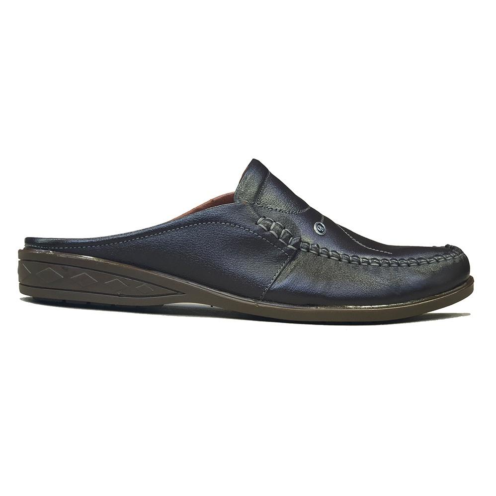 Dép Bít Mũi Nam Da Bò Thật TiTi ĐÔ Cao Cấp GSB2100d