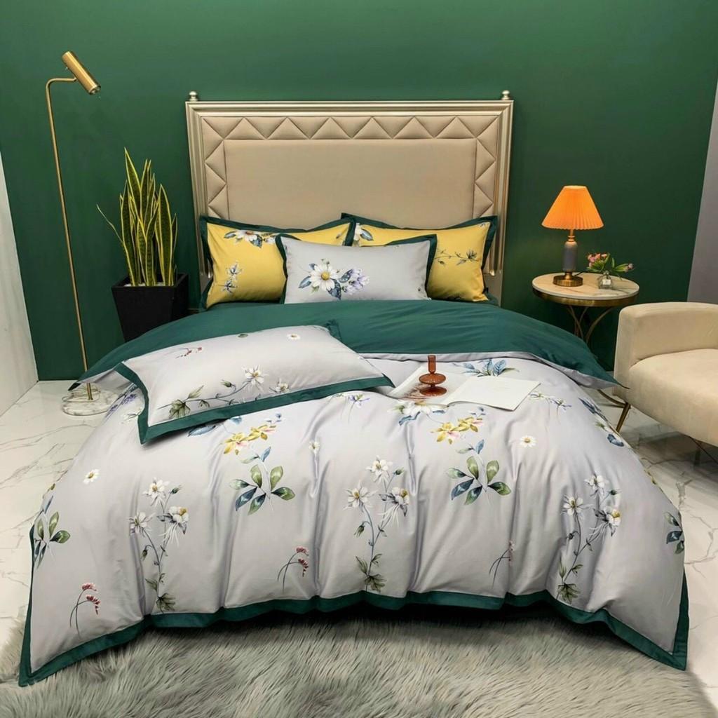 Bộ Chăn ga Gối Lụa mã Đáo 60s - Hàng Cao Cấp