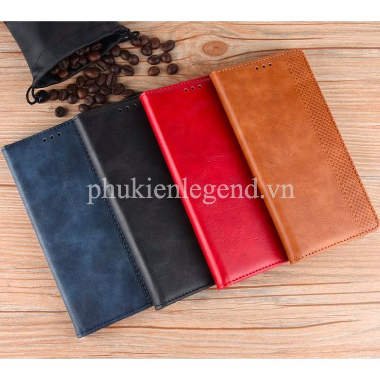 Bao da dành cho SamSung Galaxy A51 Flip Wallet Leather dạng ví đa năng siêu bền siêu êm