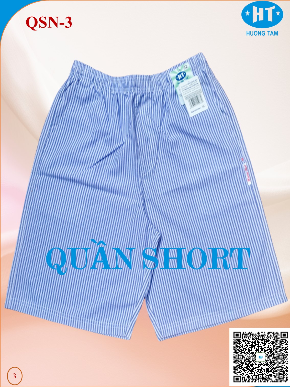 Quần Short HUONGTAM  nam cao cấp(QSN). Chất liệu vải loại tốt: mềm mại, thoáng mát, không phai màu.