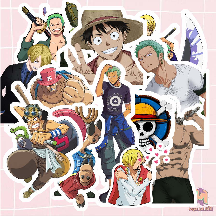 Miếng dán Stickers truyện One Piece