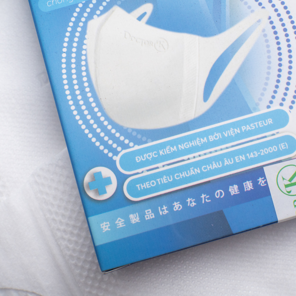 &lt; 1 Hộp 10 CÁI&gt; Khẩu trang kháng khuẩn 3D Mask  người lớn- Sản xuất chuẩn theo Form 3D Unicharm Nhật Bản - thương hiệu Doctor K - an tâm sử dụng