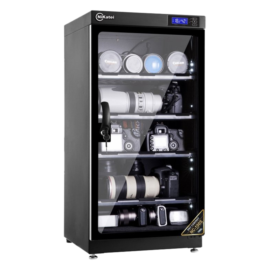 Tủ Chống Ẩm Nikatei NC-100S - Silver - Hàng Nhập Khẩu