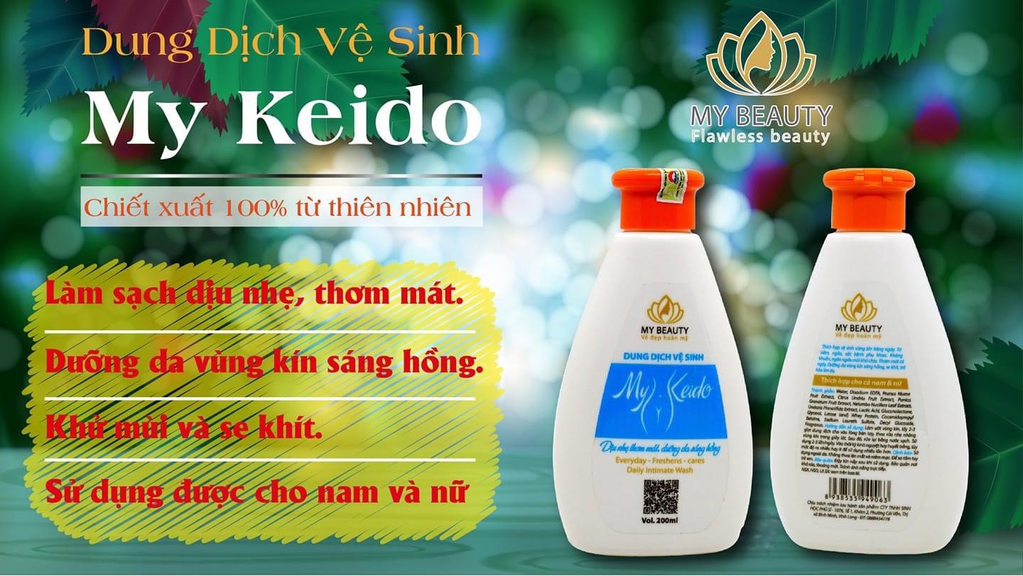 Dung dịch vệ sinh phụ nữ My Keido 200ml Dịu nhẹ thơm mát Dưỡng da sáng hồng