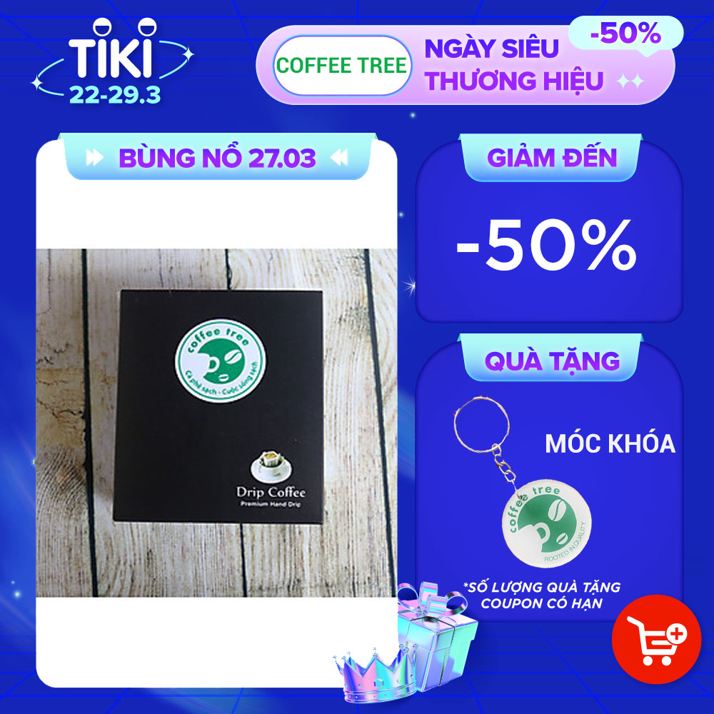 Cà phê phin túi lọc nguyên chất 100% gu truyền thống Coffee Tree