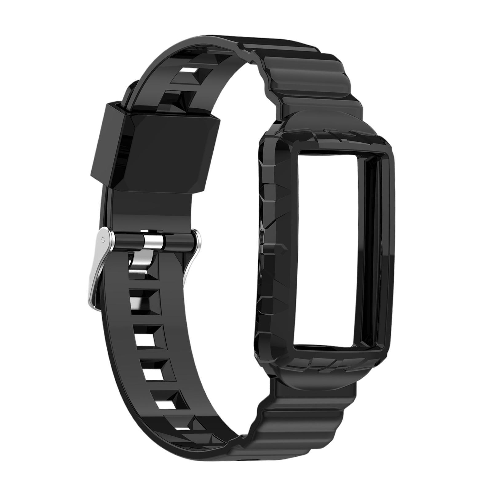 Silicone Wristband Comfortable for  Charge544SE3 Smartwatch - Black