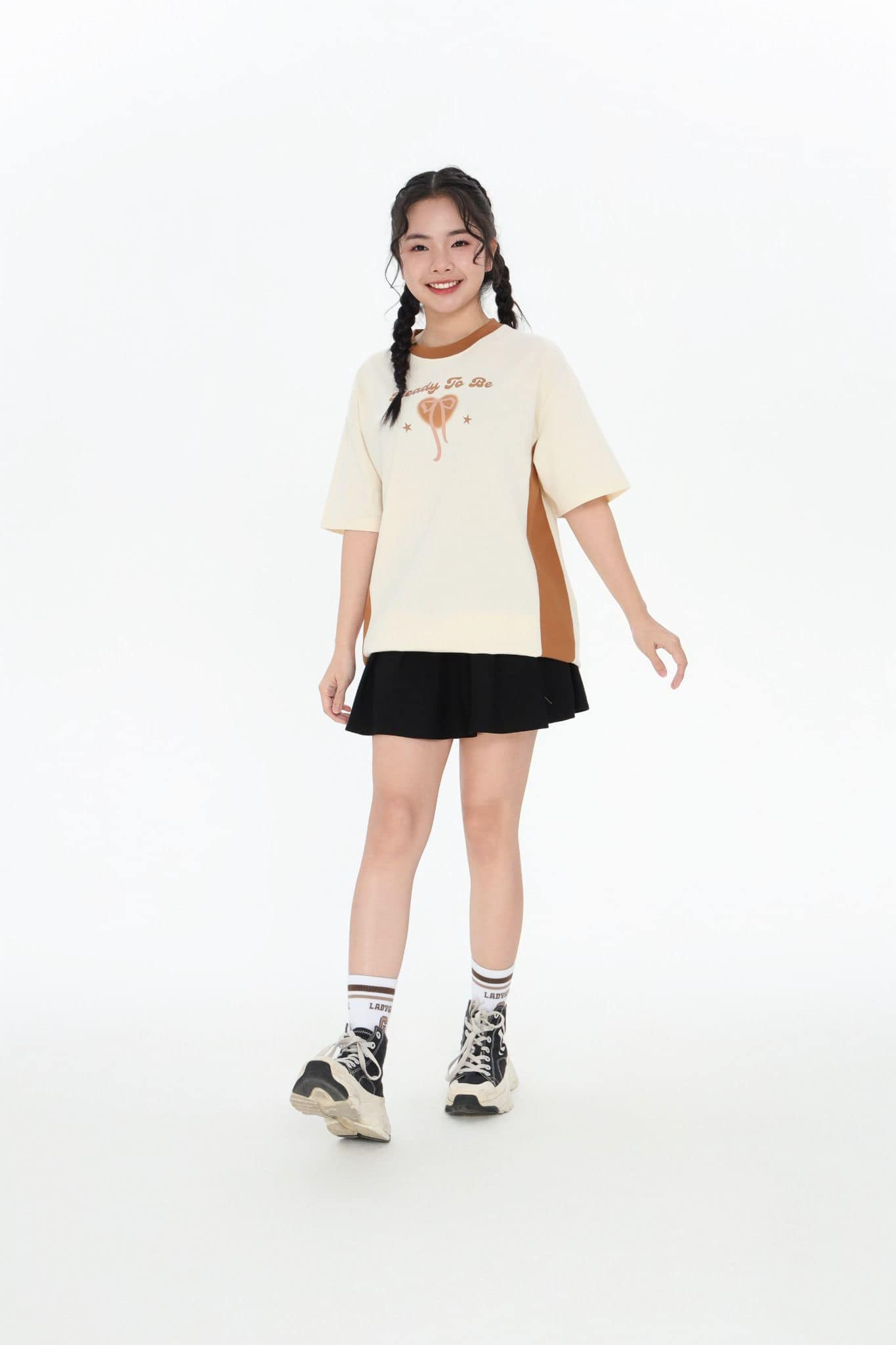 Áo phông Teen Girl ngắn tay CHIHO chất cotton mềm mịn thấm mồ hôi size XS-L