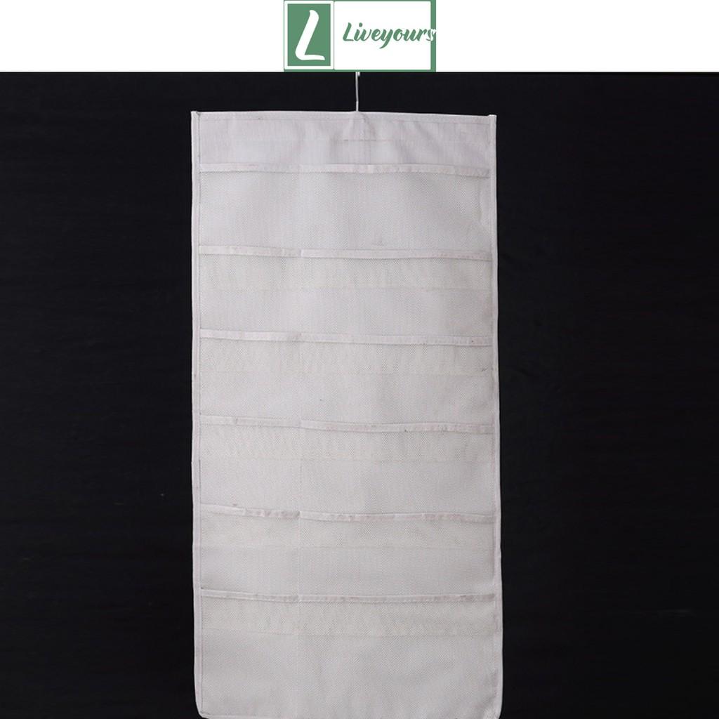 Túi Đựng Đồ Lót 15 - 30 Ngăn, Quần Áo Lót, Tất Vớ, Đồ Dùng 2 Mặt - Có Móc Treo