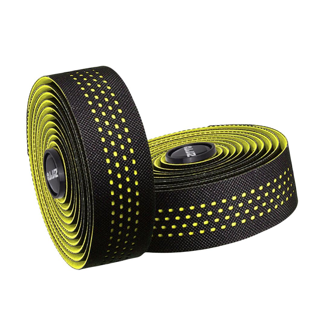 2Pcs Bike Bicycle Handlebar Tape Road Cycling Handle Bar Wraps Grip