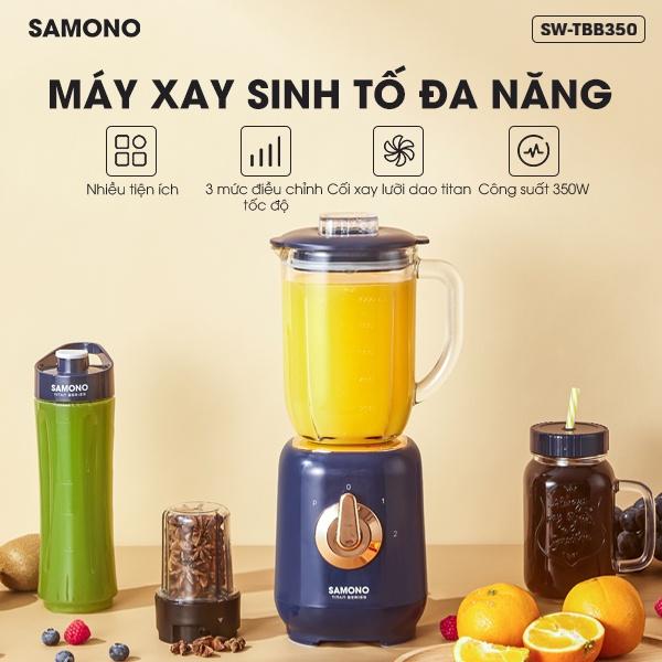 Máy xay sinh tố đa năng SAMONO SW-TBB350 công suất 350W 2 cối - Hàng chính hãng