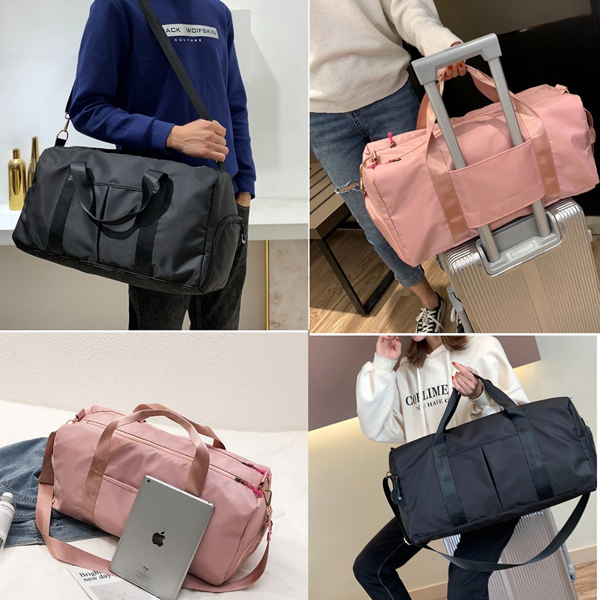 Túi du lịch có ngăn trống nước chính hãng