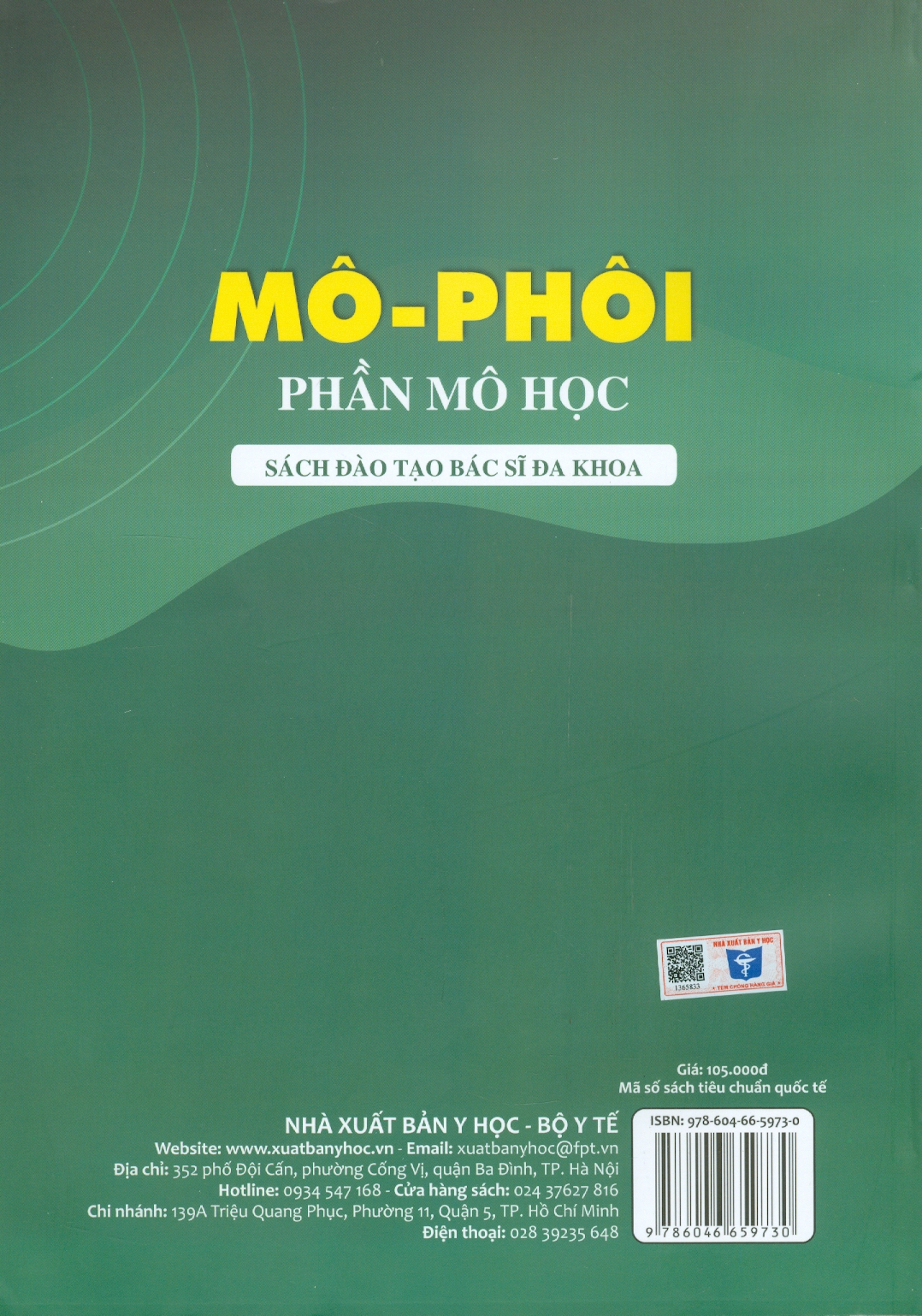 MÔ - PHÔI: Phần Mô Học - Tái bản lần thứ tư năm 2023