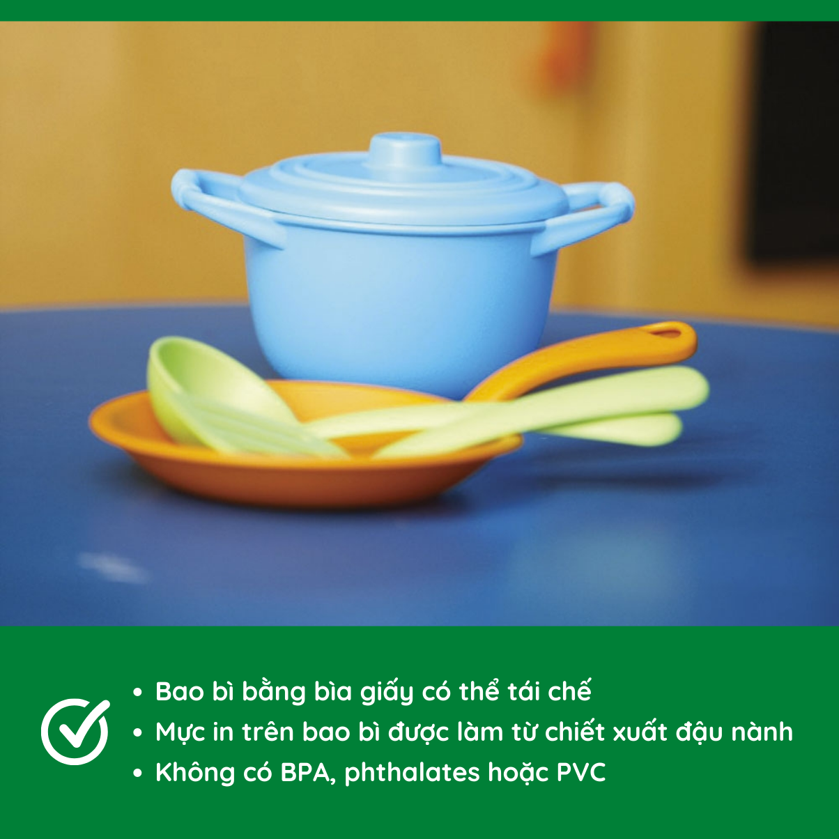 Bộ Đồ Chơi Đồ Dùng Cho Đầu Bếp Green Toys Cho Bé Từ 2 Tuổi