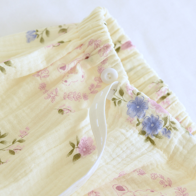 Bộ Đồ Bầu Và Sau Sinh Dài Tay Có Khe Mở Cho Con Bú Chất Liệu Xô Muslin M6