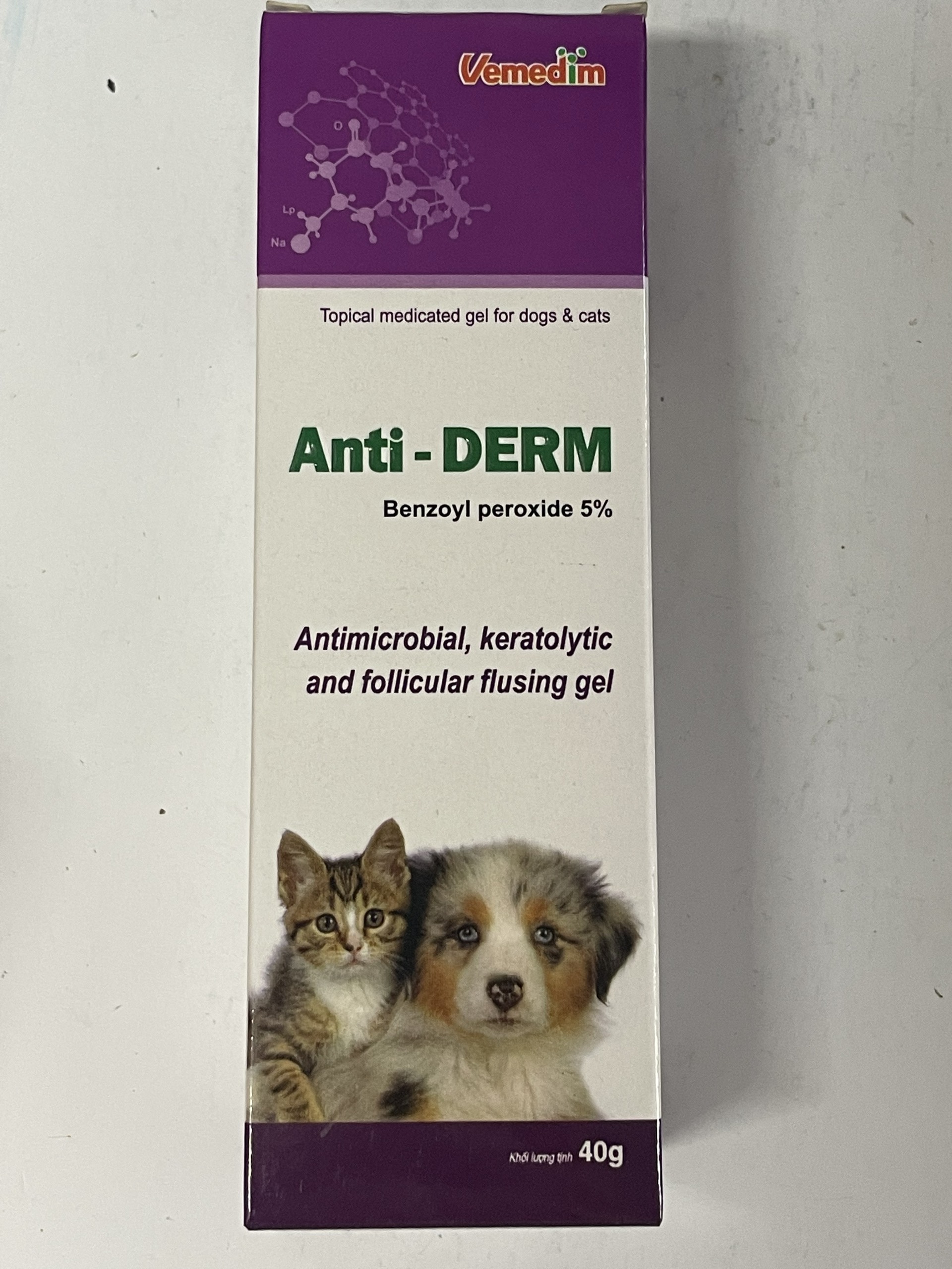 ANTI-DERM 40g - ĐẶC T.R.Ị VIÊM DA, GHẺ, XÀ MÂU