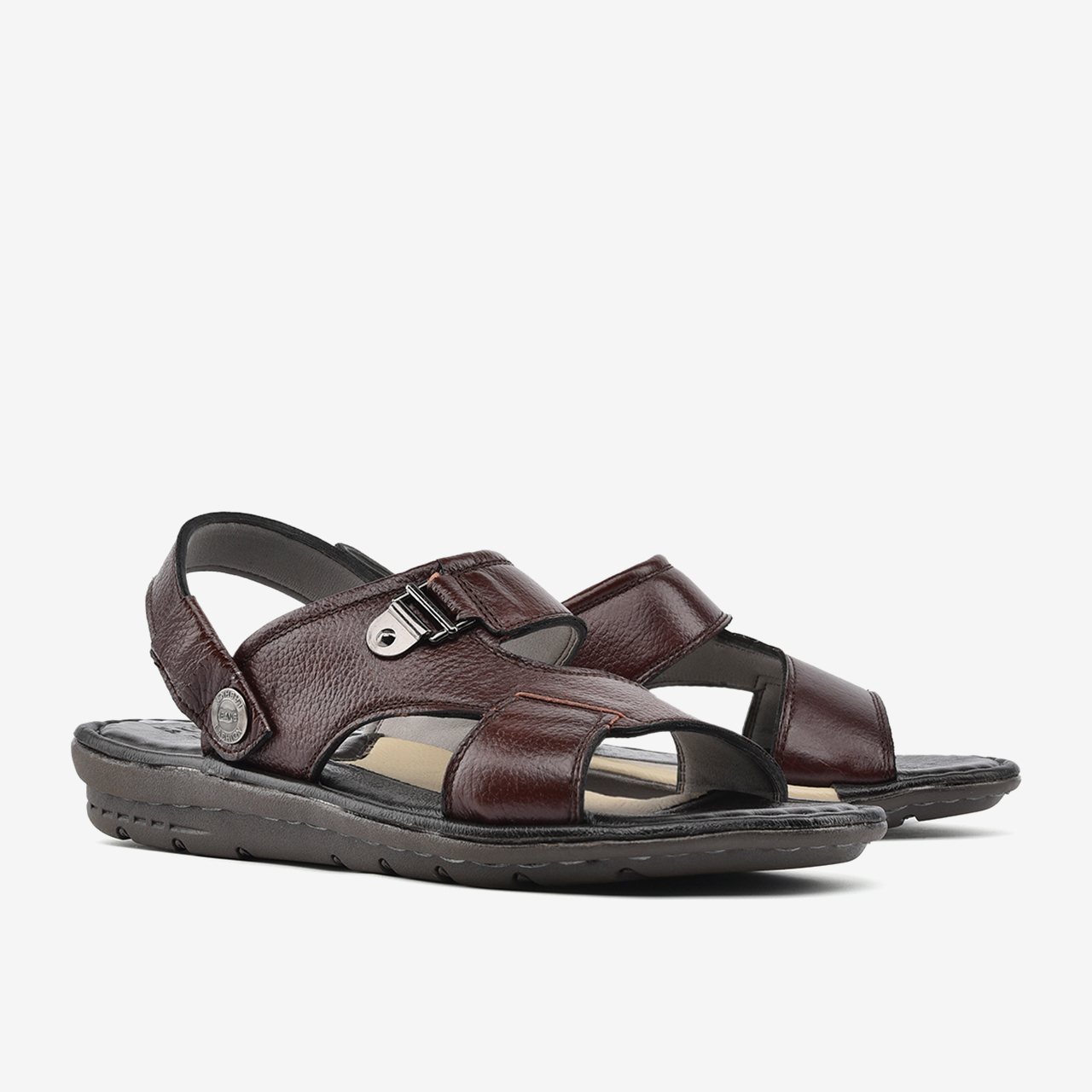 Giày Sandal nam Đông Hải quai ngang chất liệu da bò cao cấp đế  cao su chắc chắn - S1110