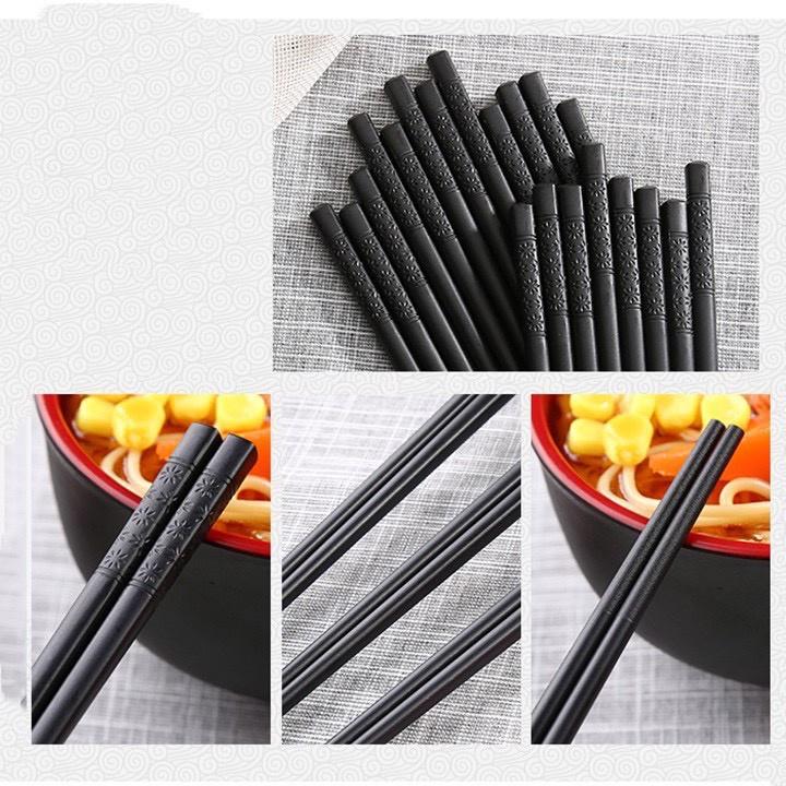 Bộ 10 Đôi Đũa Nhựa , Nhật Bản Hàn Quốc Dùng Ăn Cơm Cao Cấp Kháng Khuẩn Chịu Nhiệt Chống Trơn Tốt Hơn Đũa Gỗ 2381