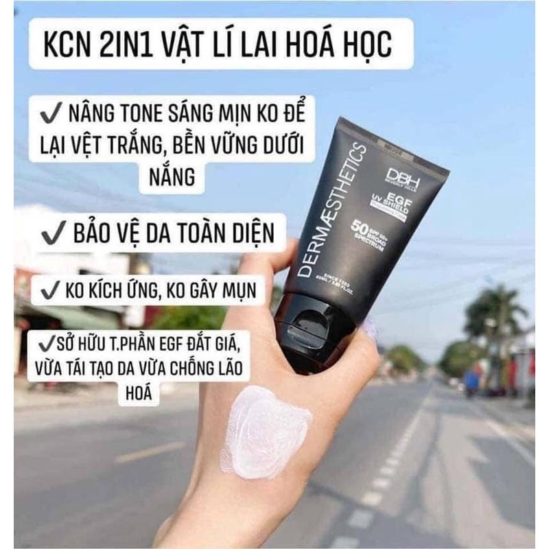 HÀNG NHẬP KHẨU - Kem chống nắng DBH EGF FGF DNA UV SHIELD SPF47+ PA +++ dưỡng căng bóng da không nhờn rít 60ml