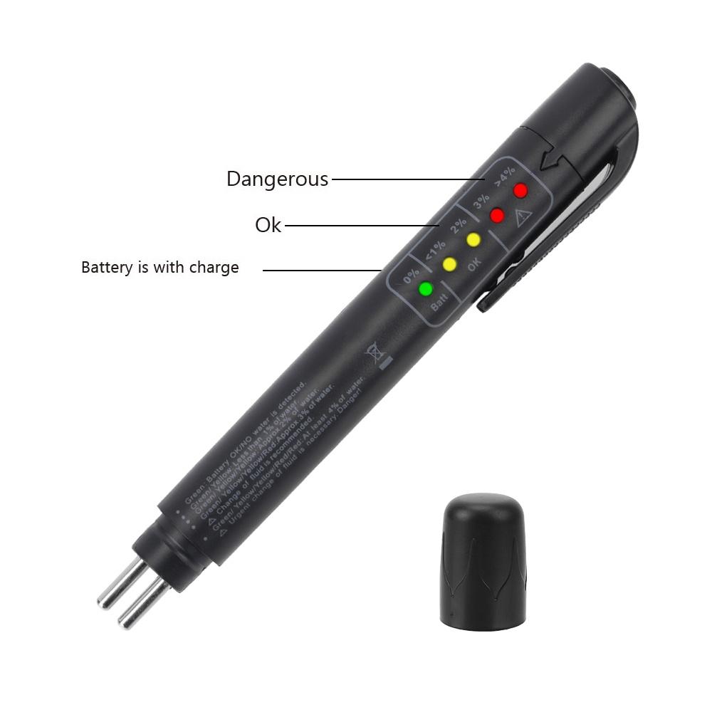 Bút kiểm tra dầu phanh xe 5 đèn LED cho DOT3/DOT4