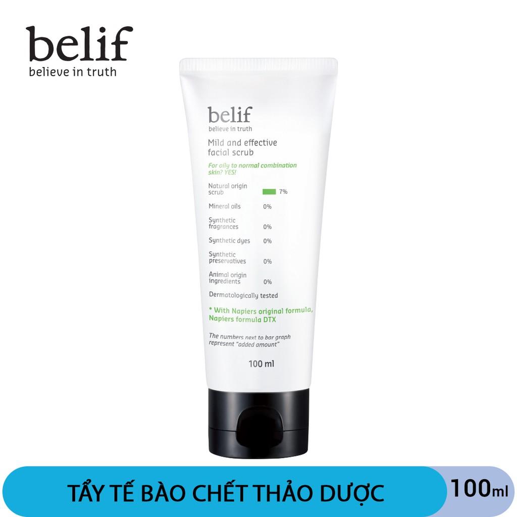 Tẩy tế bào chết thảo dược Belif Mild And Effective Facial Scrub 100ml