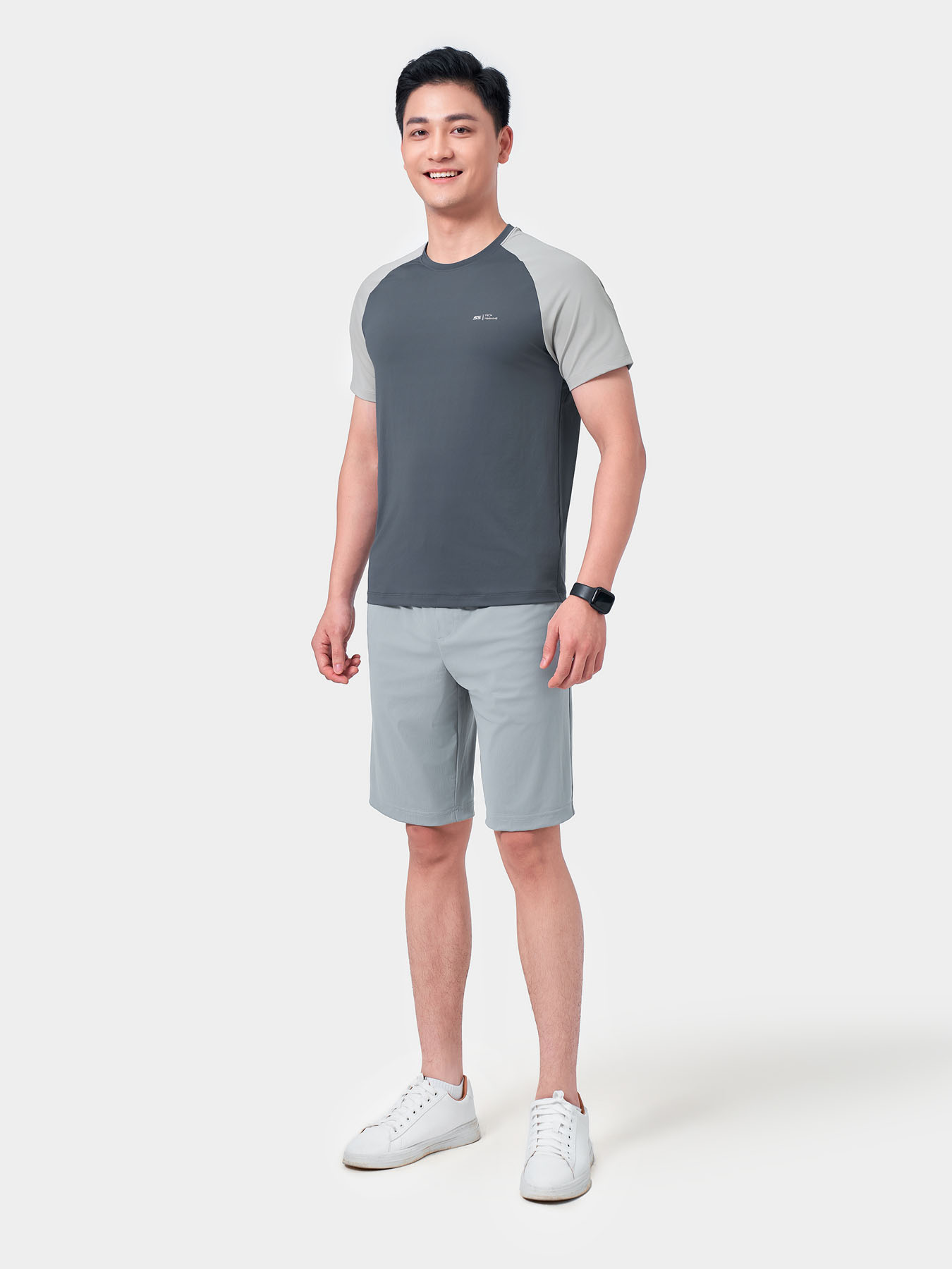 Áo Thun Nam Thể Thao Cổ Tròn 5S FASHION,Chất Thun Nhẹ, Mát, Tay Raglan, Trẻ Trung (ATS24047)